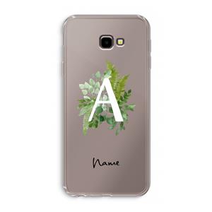 CaseCompany Green Brush: Samsung Galaxy J4 Plus Transparant Hoesje