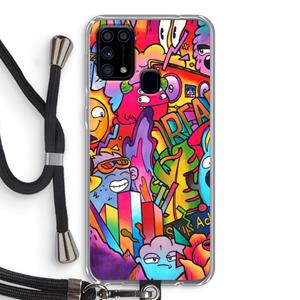 CaseCompany Dreams: Samsung Galaxy M31 Transparant Hoesje met koord