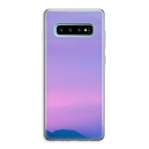 CaseCompany Sunset pastel: Samsung Galaxy S10 Plus Transparant Hoesje