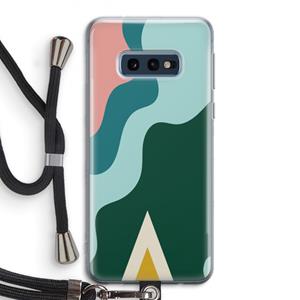 CaseCompany Noor B: Samsung Galaxy S10e Transparant Hoesje met koord