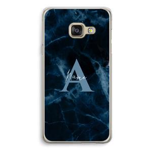 CaseCompany Midnight Marble: Samsung A3 (2017) Transparant Hoesje