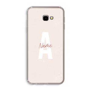 CaseCompany Strawberry Milkshake: Samsung Galaxy J4 Plus Transparant Hoesje