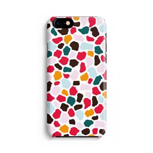CaseCompany Colored Giraffe: Volledig geprint iPhone SE 2020 Hoesje