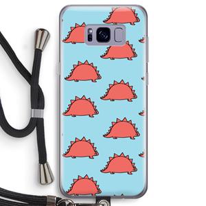 CaseCompany Dinosawrr: Samsung Galaxy S8 Transparant Hoesje met koord