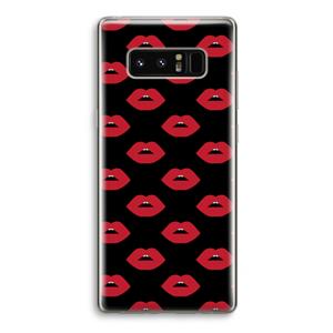 CaseCompany Lips: Samsung Galaxy Note 8 Transparant Hoesje