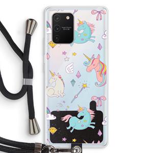 CaseCompany Fantasiewereld: Samsung Galaxy S10 Lite Transparant Hoesje met koord