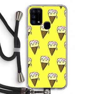 CaseCompany Isjes: Samsung Galaxy M31 Transparant Hoesje met koord