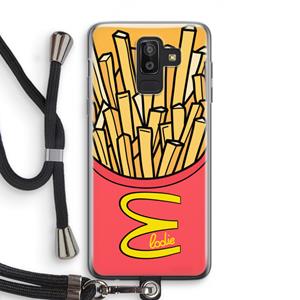 CaseCompany McElodie: Samsung Galaxy J8 (2018) Transparant Hoesje met koord