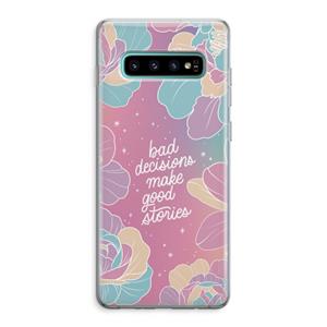 CaseCompany Good stories: Samsung Galaxy S10 Plus Transparant Hoesje