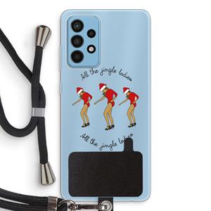 CaseCompany Jingle Ladies: Samsung Galaxy A52 Transparant Hoesje met koord