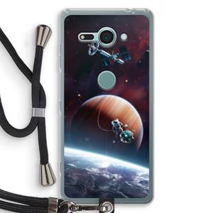 CaseCompany Examiner: Sony Xperia XZ2 Compact Transparant Hoesje met koord