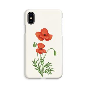 CaseCompany Red poppy: iPhone Xs Volledig Geprint Hoesje