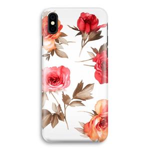 CaseCompany Roosjes: iPhone X Volledig Geprint Hoesje
