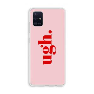 CaseCompany Ugh: Galaxy A51 4G Transparant Hoesje