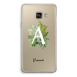 CaseCompany Green Brush: Samsung A3 (2017) Transparant Hoesje
