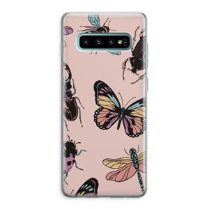 CaseCompany Tiny Bugs: Samsung Galaxy S10 Plus Transparant Hoesje
