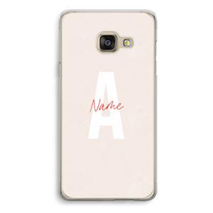CaseCompany Strawberry Milkshake: Samsung A3 (2017) Transparant Hoesje