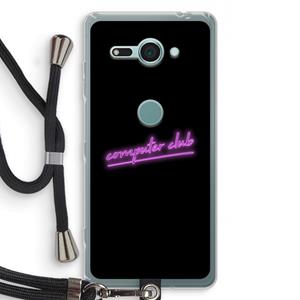 CaseCompany Vice Black: Sony Xperia XZ2 Compact Transparant Hoesje met koord