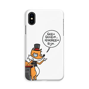 CaseCompany Geen Gezeik: iPhone Xs Volledig Geprint Hoesje