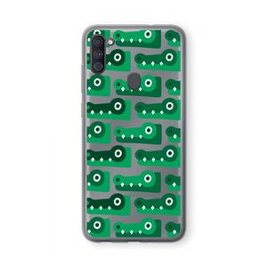 CaseCompany Crocs: Samsung Galaxy A11 Transparant Hoesje