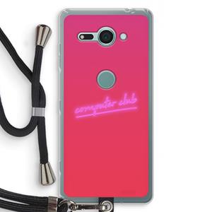 CaseCompany Vice Glow: Sony Xperia XZ2 Compact Transparant Hoesje met koord