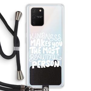 CaseCompany The prettiest: Samsung Galaxy S10 Lite Transparant Hoesje met koord