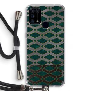 CaseCompany Moroccan tiles: Samsung Galaxy M31 Transparant Hoesje met koord