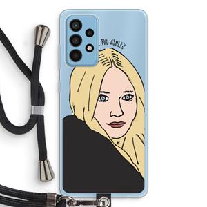CaseCompany Ashley: Samsung Galaxy A52 Transparant Hoesje met koord