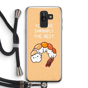 CaseCompany You're Shrimply The Best: Samsung Galaxy J8 (2018) Transparant Hoesje met koord