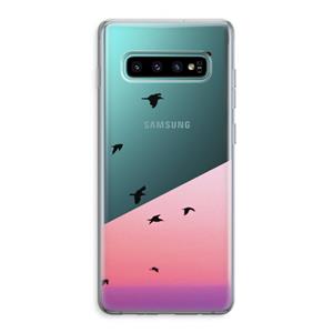 CaseCompany Fly away: Samsung Galaxy S10 Plus Transparant Hoesje
