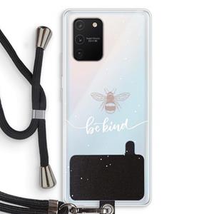 CaseCompany Be(e) kind: Samsung Galaxy S10 Lite Transparant Hoesje met koord