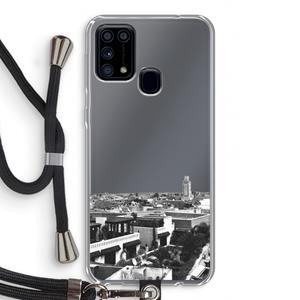 CaseCompany Marrakech Skyline : Samsung Galaxy M31 Transparant Hoesje met koord