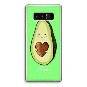 CaseCompany Avocuddle: Samsung Galaxy Note 8 Transparant Hoesje