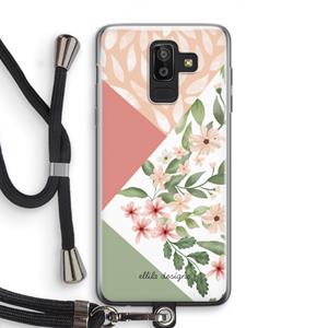 CaseCompany Sweet heaven geometrics: Samsung Galaxy J8 (2018) Transparant Hoesje met koord