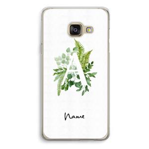 CaseCompany Green Brush: Samsung A3 (2017) Transparant Hoesje