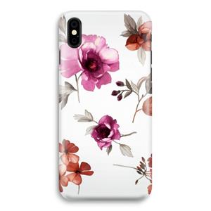 CaseCompany Geschilderde bloemen: iPhone X Volledig Geprint Hoesje