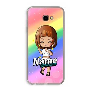 CaseCompany Chibi Maker vrouw: Samsung Galaxy J4 Plus Transparant Hoesje