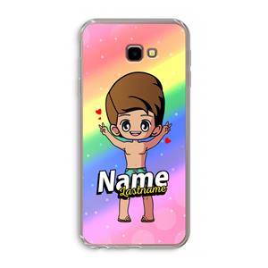 CaseCompany Chibi Maker man: Samsung Galaxy J4 Plus Transparant Hoesje