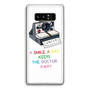 CaseCompany Smile: Samsung Galaxy Note 8 Transparant Hoesje
