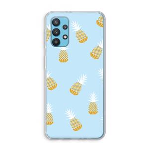 CaseCompany Ananasjes: Samsung Galaxy A32 4G Transparant Hoesje