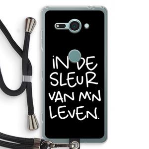 CaseCompany De Sleur: Sony Xperia XZ2 Compact Transparant Hoesje met koord