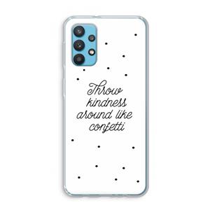 CaseCompany Confetti: Samsung Galaxy A32 4G Transparant Hoesje