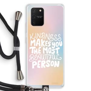 CaseCompany The prettiest: Samsung Galaxy S10 Lite Transparant Hoesje met koord