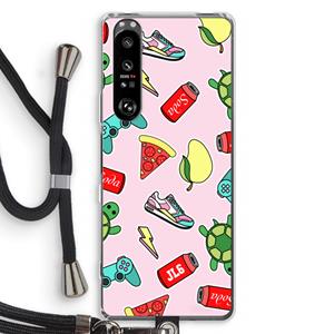 CaseCompany Things Jamie Loves: Sony Xperia 1 III Transparant Hoesje met koord