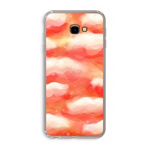CaseCompany Lichte Wolken: Samsung Galaxy J4 Plus Transparant Hoesje