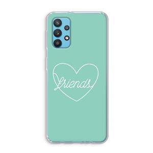 CaseCompany Friends heart pastel: Samsung Galaxy A32 4G Transparant Hoesje