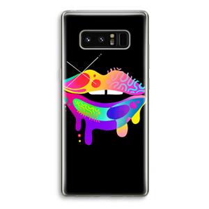 CaseCompany Lip Palette: Samsung Galaxy Note 8 Transparant Hoesje