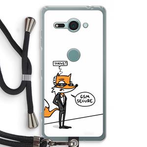 CaseCompany GSM secure: Sony Xperia XZ2 Compact Transparant Hoesje met koord