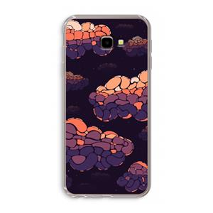 CaseCompany Patroon Wolken: Samsung Galaxy J4 Plus Transparant Hoesje