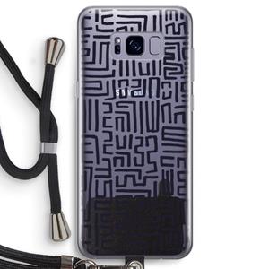CaseCompany Moroccan Print: Samsung Galaxy S8 Transparant Hoesje met koord